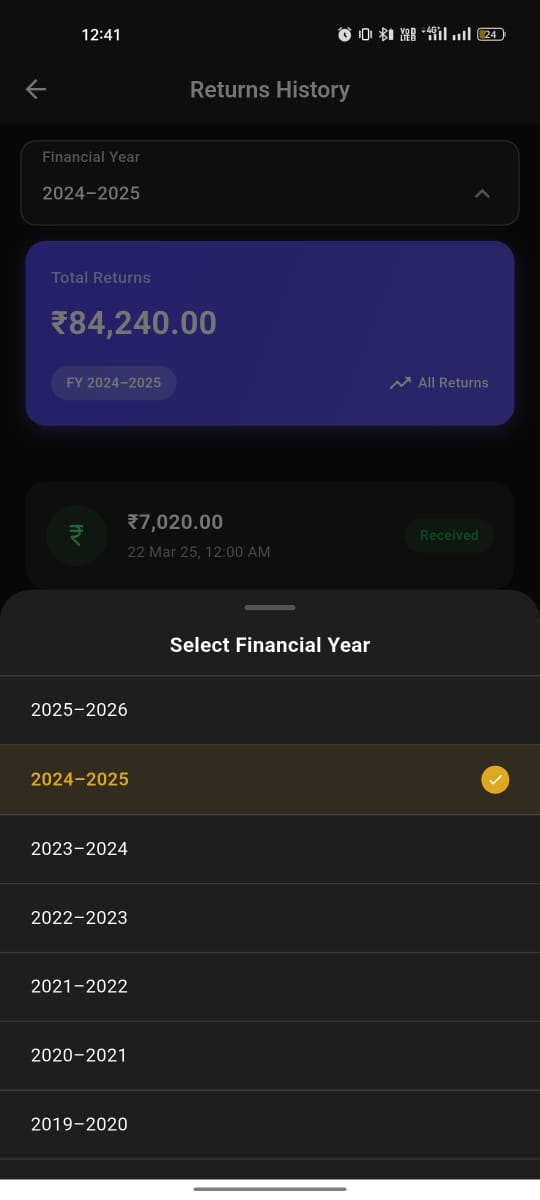 Financial Year Returns